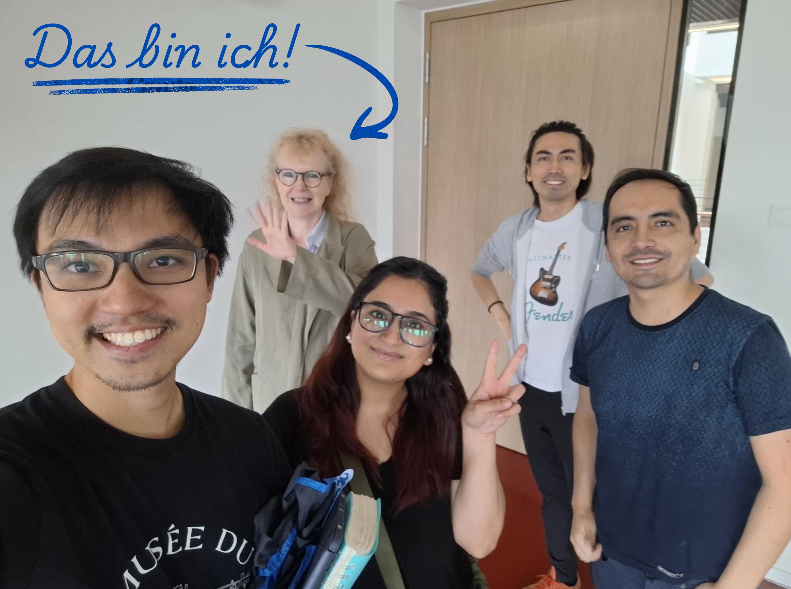 Das bin ich! Christin mit Sprachschülern