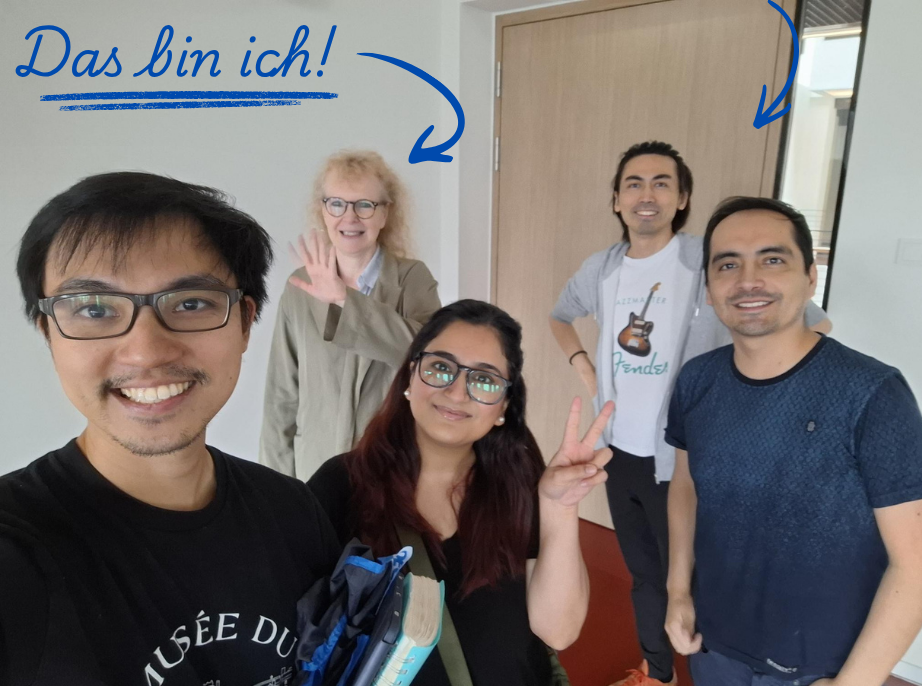 Das bin ich! Christin mit Sprachschülern